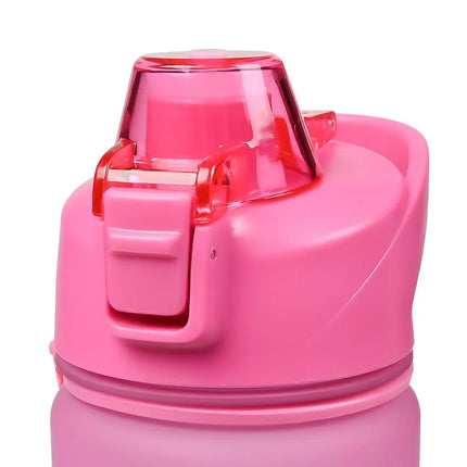Benson Drinkfles 750 ml - Motivatie Markeringen & Fruitzeef - Blauw/Roze - BPA-vrij