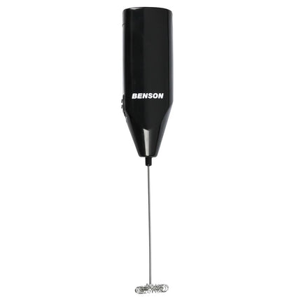 Benson Elektrische Melkopschuimer - Draadloos - RVS Garde - Zwart