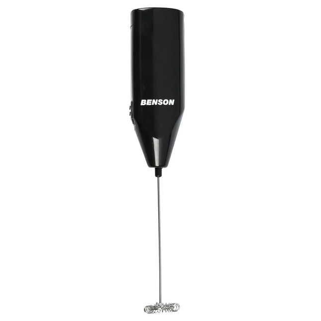 Benson Elektrische Melkopschuimer - Draadloos - RVS Garde - Zwart