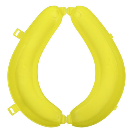 Benson Bananen Bewaardoos - 24,5 cm - Geel - Schokbestendig - Klipsuliting