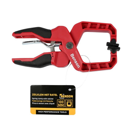 Benson Zeilklem met Ratel - 45 mm Opening - 100 mm Lengte - Power-Grip