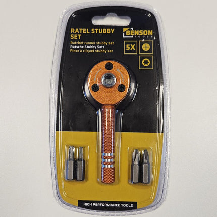 Benson Stubby Ratelset - 5-delig - Compacte Krachtpatser