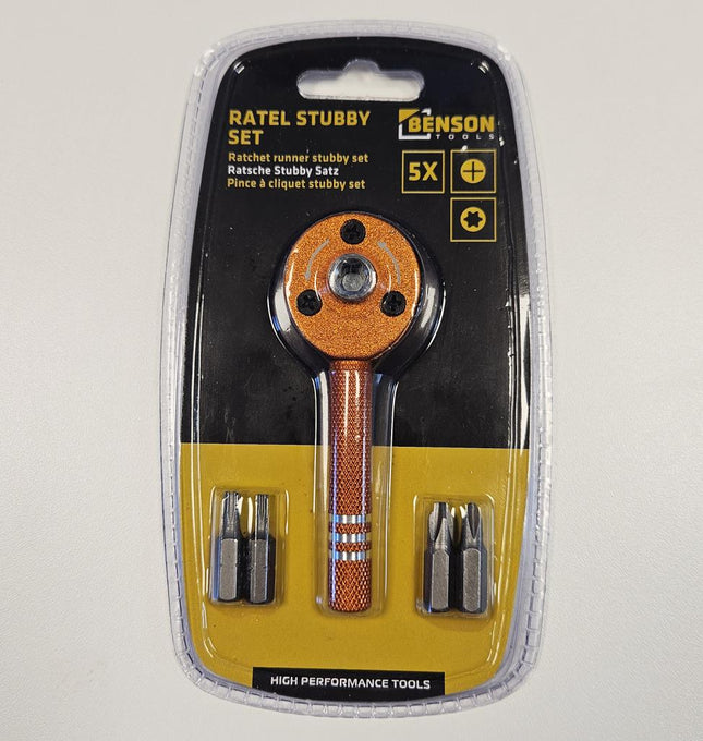 Benson Stubby Ratelset - 5-delig - Compacte Krachtpatser