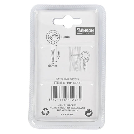 Benson Oogschroef 5 mm – 40 mm – 26 mm Ring