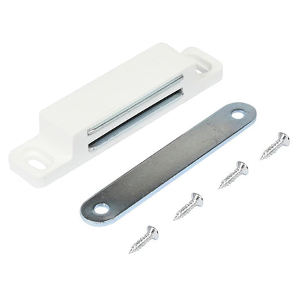 Benson Magneetsnapper XL - 85 mm - Inclusief Sluitplaat en Schroeven - Wit