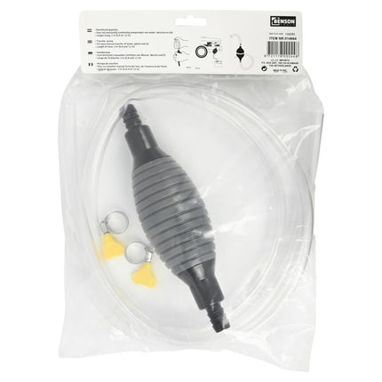 Benson Handmatige Overhevelingspomp – Sifon met Knijpbal – 2 Meter Slang