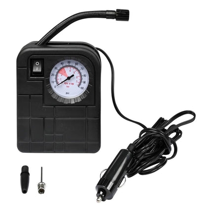 Hofftech Compacte 12V Compressor - 100 PSI - Voor Auto, Fiets & Sport