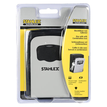 Stahlex Sleutelkluis Profi - 4-Cijferig Cijferslot - 122 x 87 x 40 mm - Metaal