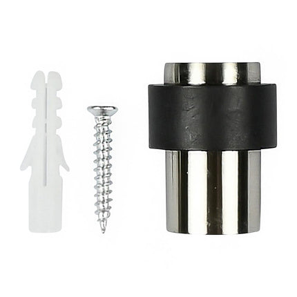 Benson Deurstopper Zilver - Ø30 x 40 mm - Zink met Nikkel Coating - Wandmontage