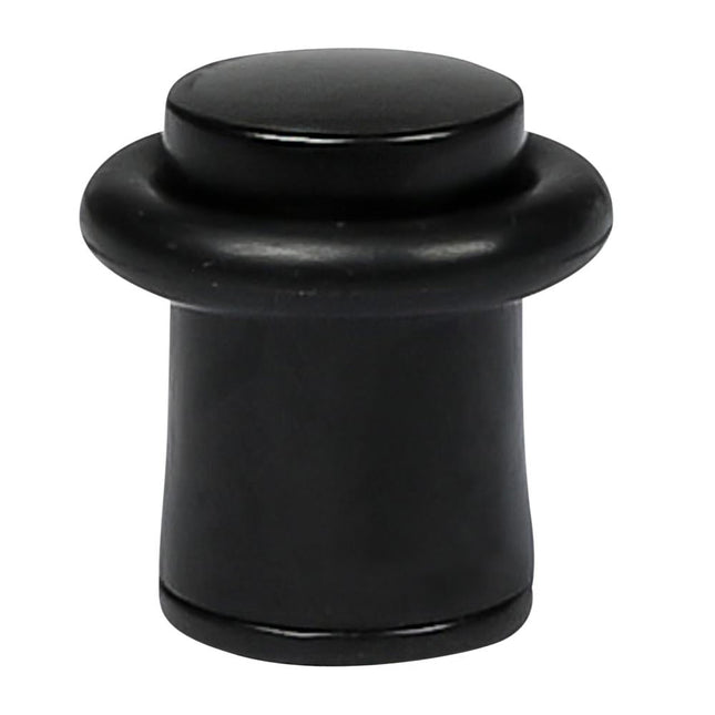 Benson Deurstopper Mini Zwart - Ø 26,5 x 27,5 mm - Zink met Poedercoating