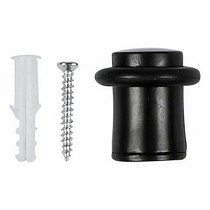 Benson Deurstopper Mini Zwart - Ø 26,5 x 27,5 mm - Zink met Poedercoating