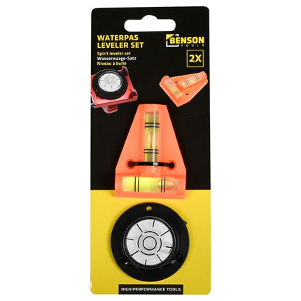 Benson Waterpas Set 2-dlg - Hoek- en Rondmodel - Compact