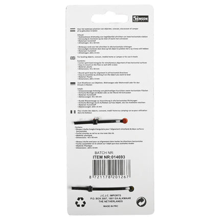 Benson Waterpas Set 2-dlg - Hoek- en Rondmodel - Compact