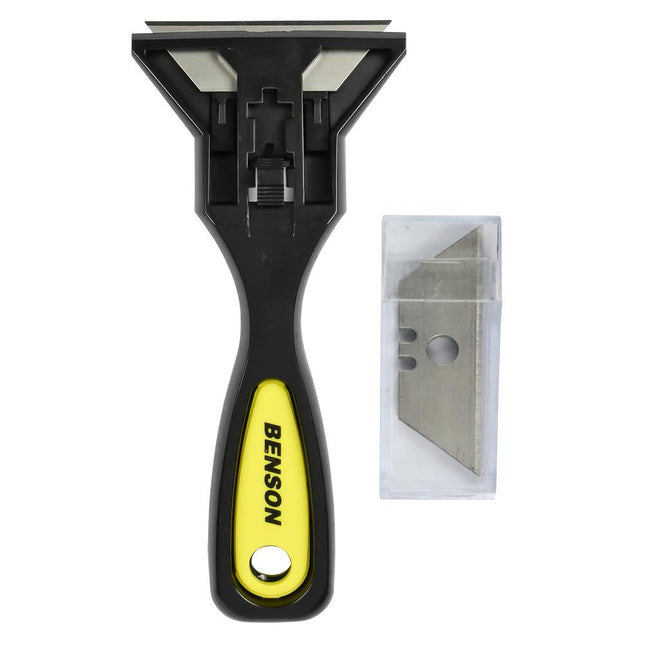 Benson Glasschraper 140 mm - Inclusief 10 Reservemessen