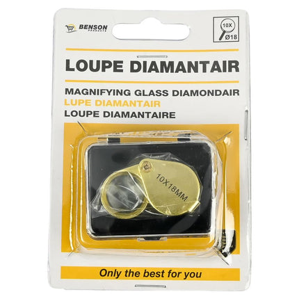 Benson Juweliersloupe 10x - Vergrootglas voor Edelstenen en Sieraden