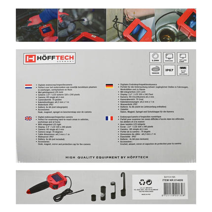 Benson Digitale Inspectiecamera - HD Endoscoop - IP67 Waterdicht - 1 Meter
