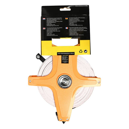 Benson Landmeter 50 meter - Glasfiber - Slagvaste Haspel