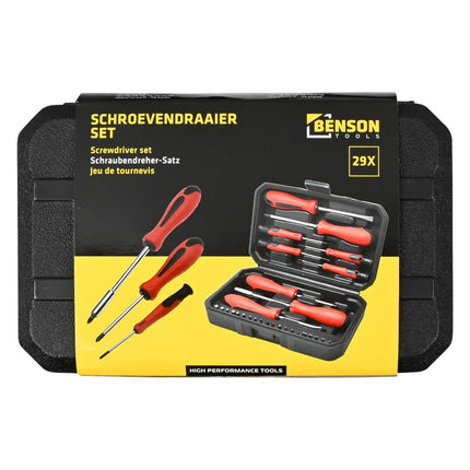 Benson Schroevendraaierset in Opbergbox - 29-delig - Inclusief Precisietools