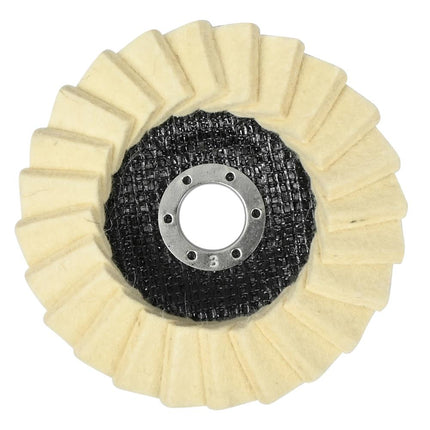 Hofftech Vilten Lamellenschijf – Ø 125 x 22 mm – Hoogglans Polijsten