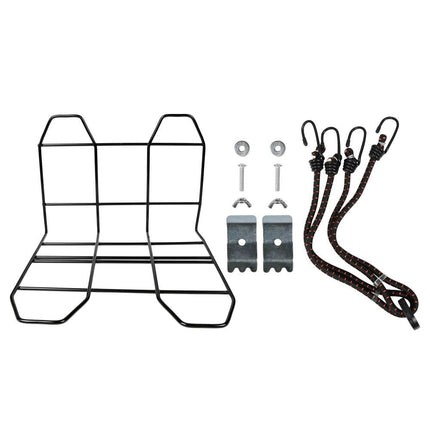 Benson Bagagedrager verbreder - Staal - 28 x 27 cm - Inclusief Bagagespin - Zwart