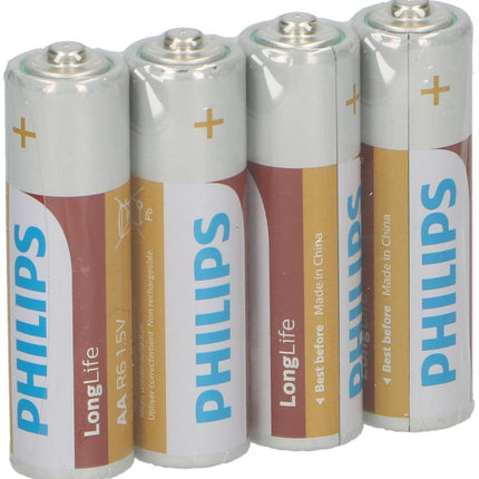 Philips AA Batterijen - LR6 - 1.5V - 4 stuks - Power Alkaline