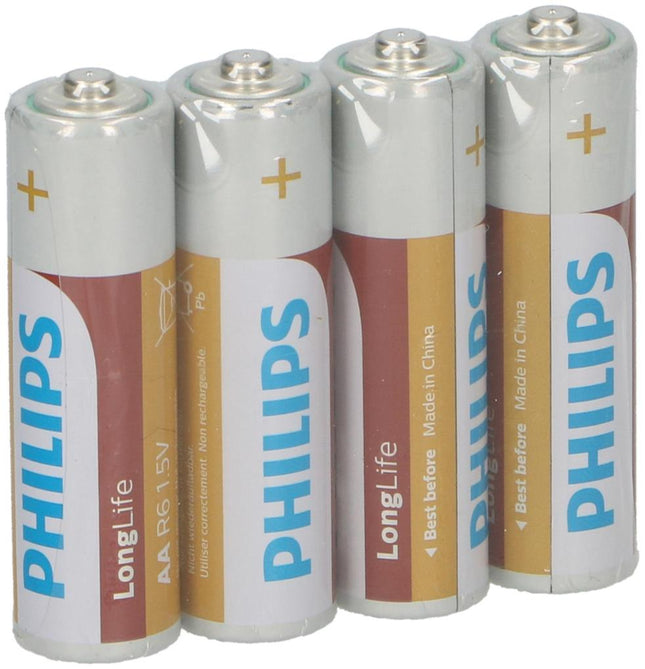 Philips AA Batterijen - LR6 - 1.5V - 4 stuks - Power Alkaline