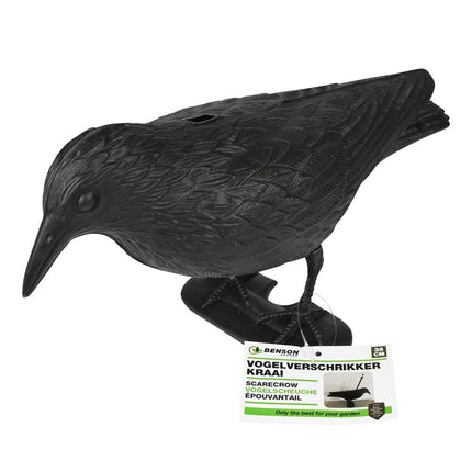 Benson Vogelverschrikker Kraai - 35 cm - Realistisch Design - Zwart