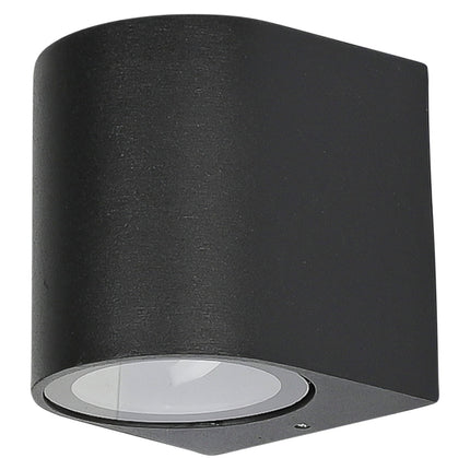 Hofftech Wandlamp Rond - IP65 - Zwart - Aluminium - 30 cm