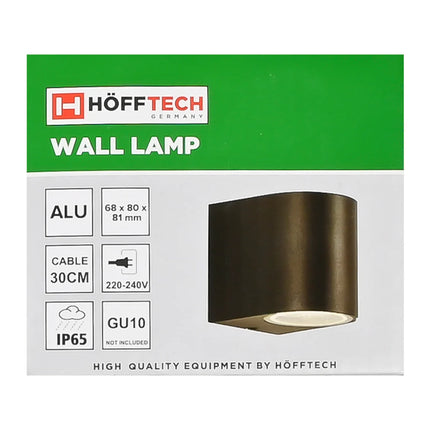 Benson Wandlamp Rond – Zwart Aluminium – 30 cm – IP65