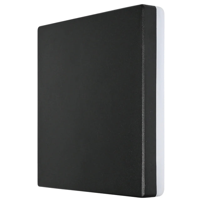 Hofftech Wandlamp Vierkant Plat – 10W – Zwart Aluminium – 15 x 15 cm