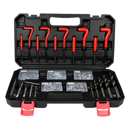 Benson Schroefdraad Reparatieset - 131-delig - Voor M5 tot M12 - Inclusief Koffer