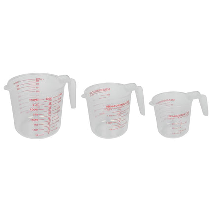 Benson Maatbeker Set - 3-delig - 250, 500 & 1000 ml - Transparant - Vaatwasserbestendig