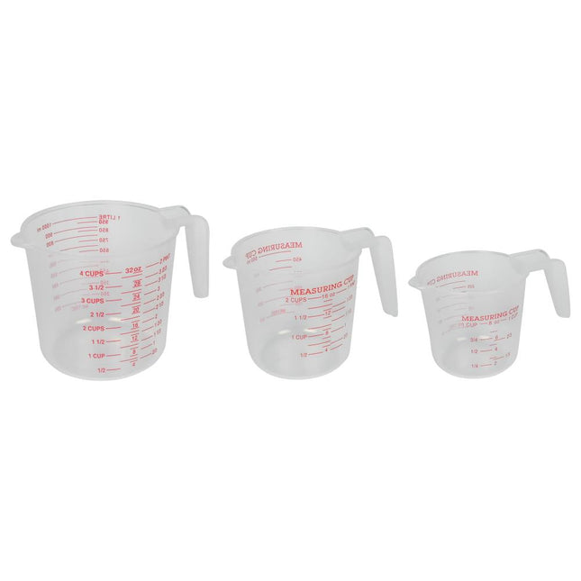Benson Maatbeker Set - 3-delig - 250, 500 & 1000 ml - Transparant - Vaatwasserbestendig