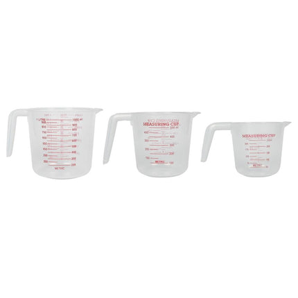Benson Maatbeker Set - 3-delig - 250, 500 & 1000 ml - Transparant - Vaatwasserbestendig