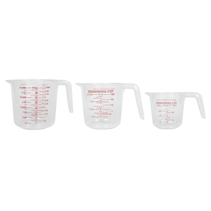 Benson Maatbeker Set - 3-delig - 250, 500 & 1000 ml - Transparant - Vaatwasserbestendig