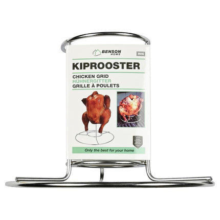Benson Kiprooster - RVS - Ø 17 cm - Hoogte 12.5 cm