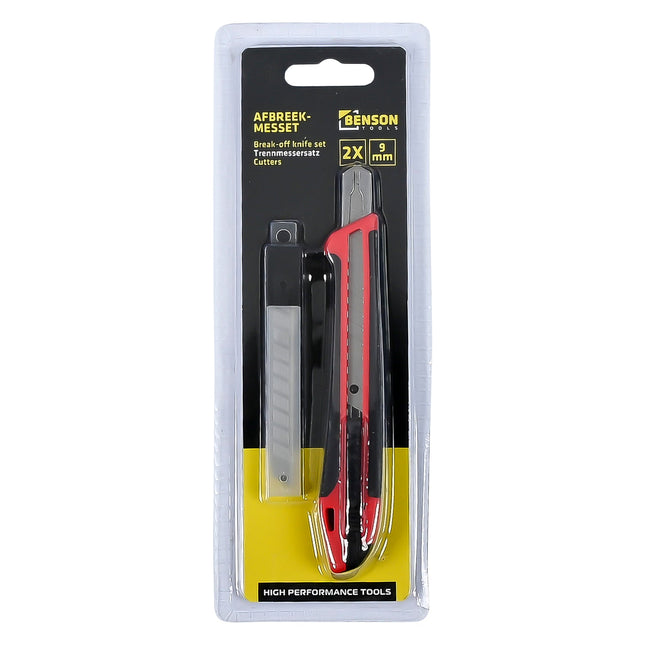 Benson Afbreekmesset - 9 mm - 2-delig - Compact & Precisie