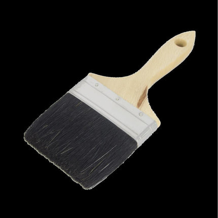 Dealzzz Platte Kwast 4" (100 mm) Alkyd Classic - Synthetische Haren - Klassieke Stijl