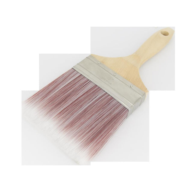 Dealzzz Platte Kwast 4" (100 mm) - Acrylvezels - Voor Watergedragen Verf