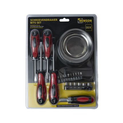 Benson Schroevendraaier Bitset - 22-delig - Universeel & Compact