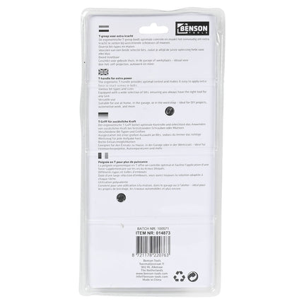 Benson T-greep Bits- en Doppenset - 22-delig - Maximale Grip