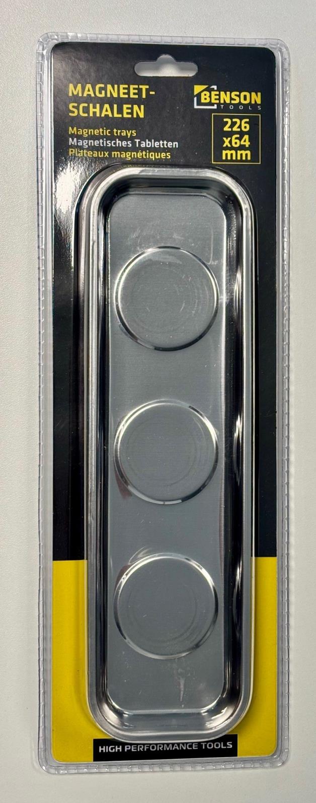 Benson Magneetschalen Set – 2-delig – 226 x 64 mm – RVS