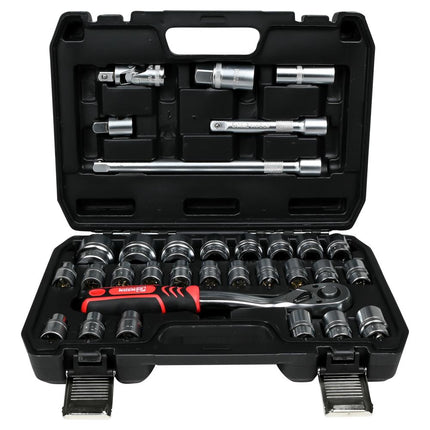 Benson Dopsleutelset - 32-delig - 1/2" Opname - Carbonstaal - Mat Finish