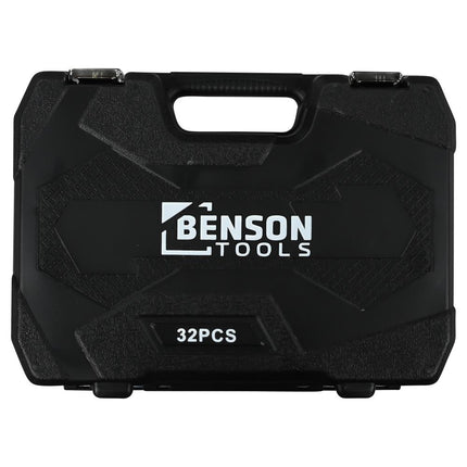 Benson Dopsleutelset - 32-delig - 1/2" Opname - Carbonstaal - Mat Finish