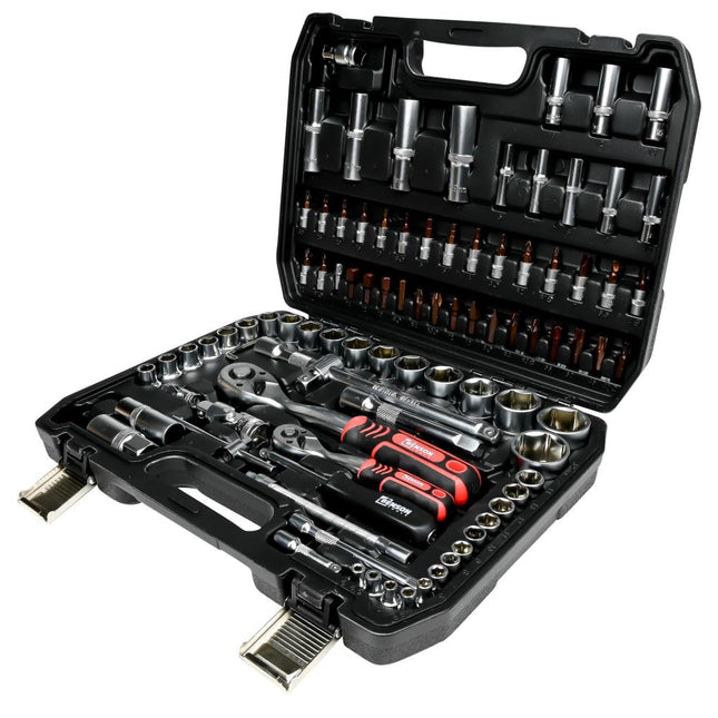 Benson Dopsleutelset - 94-delig - 1/4" & 1/2" Opname - Carbonstaal