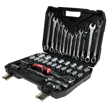 Benson Gereedschapset - 37-delig - Inclusief Doppen en Accessoires - Mat Finish