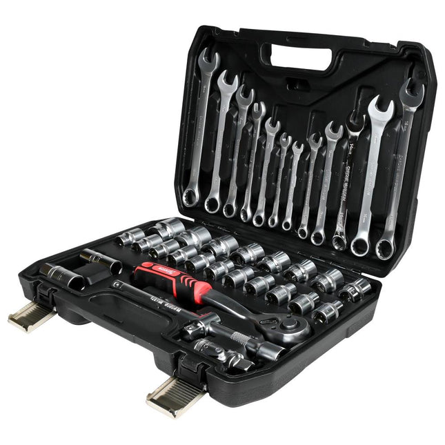 Benson Gereedschapset - 37-delig - Inclusief Doppen en Accessoires - Mat Finish