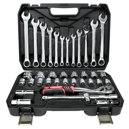 Benson Gereedschapset - 37-delig - Inclusief Doppen en Accessoires - Mat Finish