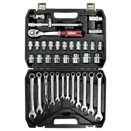 Benson Gereedschapset - 37-delig - Inclusief Doppen en Accessoires - Mat Finish