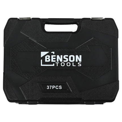 Benson Gereedschapset - 37-delig - Inclusief Doppen en Accessoires - Mat Finish